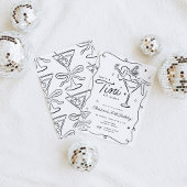 Invitation Tini Bit Anniversaire de Martini Whimsical