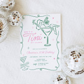 Invitation Tini Bit Anniversaire de Martini Whimsical