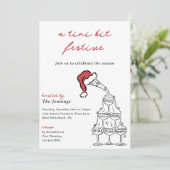 Invitation Tini Bit Festive Martini Cocktail de Noël (Debout devant)