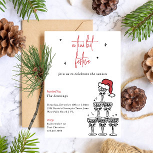 Invitation Tini Bit Festive Martini Cocktail de Noël