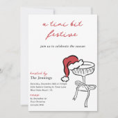 Invitation Tini Bit Festive Martini Cocktail de Noël (Devant)