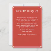 Invitation Tini Bit Older - Berry Drink Thème (Dos)