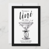 Invitation Tini Bit Older - Classé thème Martini (Devant)