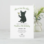 Invitation Tini Bit Older Frenchie Martini Anniversaire (Debout devant)