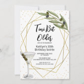 Invitation Tini Bit Older Martini Soirée Adult Birthday Party (Devant)