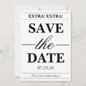 Invitation Tini Bit Older Newspaper Adult Birthday (Dos)