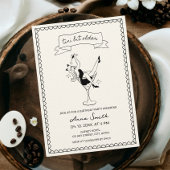 Invitation Tini Bit Plus Ancien Cocktail Mains Tirées Unique