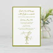 Invitation Tini Bit Plus Longue Sale Martini Fête des mariées (Debout devant)