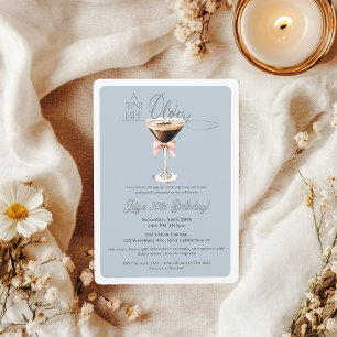 Invitation Tini Bit plus vieux Espresso Martini 30e anniversa