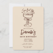 Invitation Tini Bit plus vieux Espresso Martini 30e anniversa (Devant)