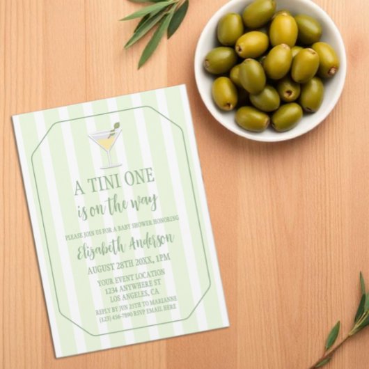 Invitation Tini One Baby Shower