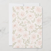 Invitation Tini One Baby Shower Fille (Dos)