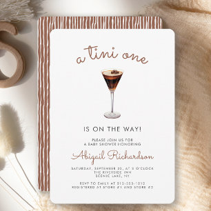 Invitation Tini One Espresso Martini Baby Shower