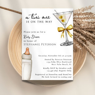 Invitation Tini One est en route Fête Prénatale Baby Shower M