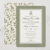 Invitation Tini un peu plus près de la robe de mariée rayée v (Devant / Derrière)