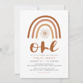 Invitation TINLEY Boho Terracotta arc-en-ciel soleil premier (Devant)