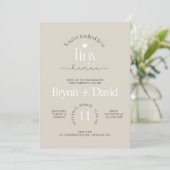 Invitation TINY Baby shower humain, Baby shower, moderne, (Debout devant)