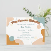 Invitation Tiny Human Shindig Non-Binary Shower (Debout devant)
