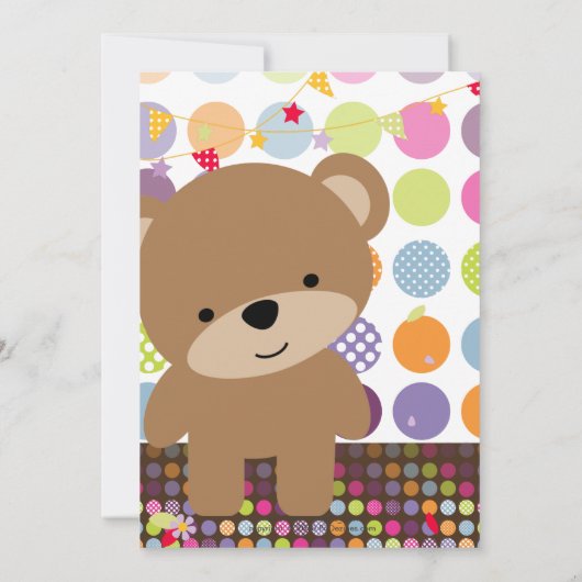 Invitation Tiny Teddy Bear (Dos)