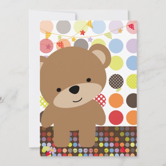 Invitation Tiny Teddy Bear (Dos)