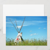 Invitation Tipi (Devant / Derrière)
