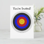 Invitation Tir à l'arc Conception de la cible Toute occasion (Debout devant)