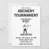 Invitation Tir à l'arc Sports Arc Flèche Tir à l'arc (Devant)