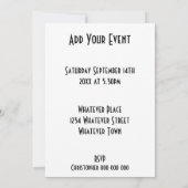 Invitation Tir à l'arc Toute occasion (Dos)