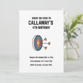 Invitation Tir Sur L'Invitation Anniversaire (Debout devant)