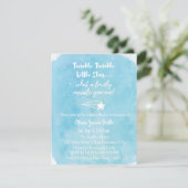 Invitation Tir Twinkle Twinkle Little Star Baby shower (Debout devant)