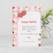 Invitation Tirage au sort de couche culotte à carreaux Coquet (Debout devant)