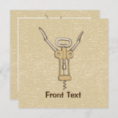 Invitation Tire-bouchon (Devant / Derrière)