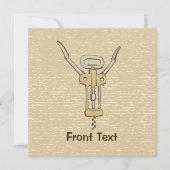 Invitation Tire-bouchon (Devant)