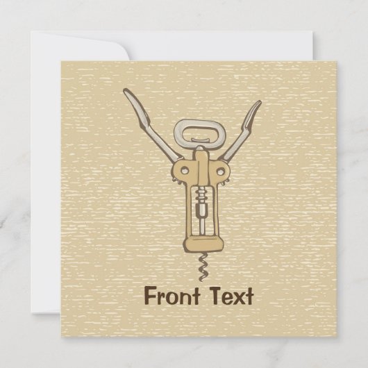 Invitation Tire-bouchon (Devant)