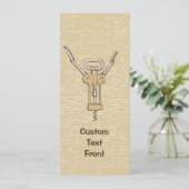 Invitation Tire-bouchon (Debout devant)