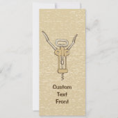 Invitation Tire-bouchon (Devant)