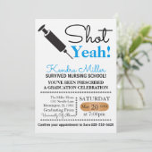 Invitation Tiré Oui !Invitation à l'obtention d'un diplôme d' (Debout devant)