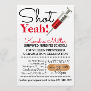 Invitation Tiré Oui !Invitation à l'obtention d'un diplôme d'