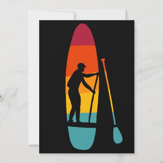 Invitation Tirez-vous vers le haut Paddle Board SUP Custom Pa (Dos)