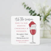 Invitation Tis the Season Holiday Cocktail Party (Debout devant)