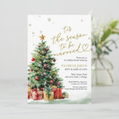 Invitation Tis the Season to be Married Bridal Shower (Debout devant)