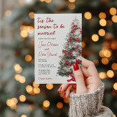 Invitation Tis The Season to Be Married Winter Bridal Shower