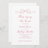 Invitation Tissages simples à main jouant l'invitation à noue (Devant / Derrière)