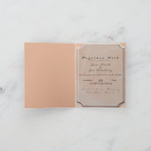 Invitation Tissu rose texturé (Intérieur)