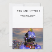 Invitation TITAN CYBORG PORTRAIT Blue Science Fiction, Scifi (Dos)