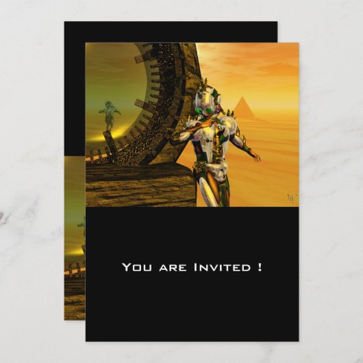 INVITATION TITAN DANS LE DÉSERT D'HYPERION (Devant / Derrière)