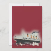 Invitation Titanic, événement (Dos)