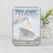 Invitation Titanic White Star Line - Le plus grand Liner du m (Debout devant)