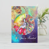 Invitation TITANIE, étincelle rouge jaune rose (Debout devant)