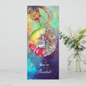 Invitation TITANIE, étincelle rouge jaune rose (Debout devant)